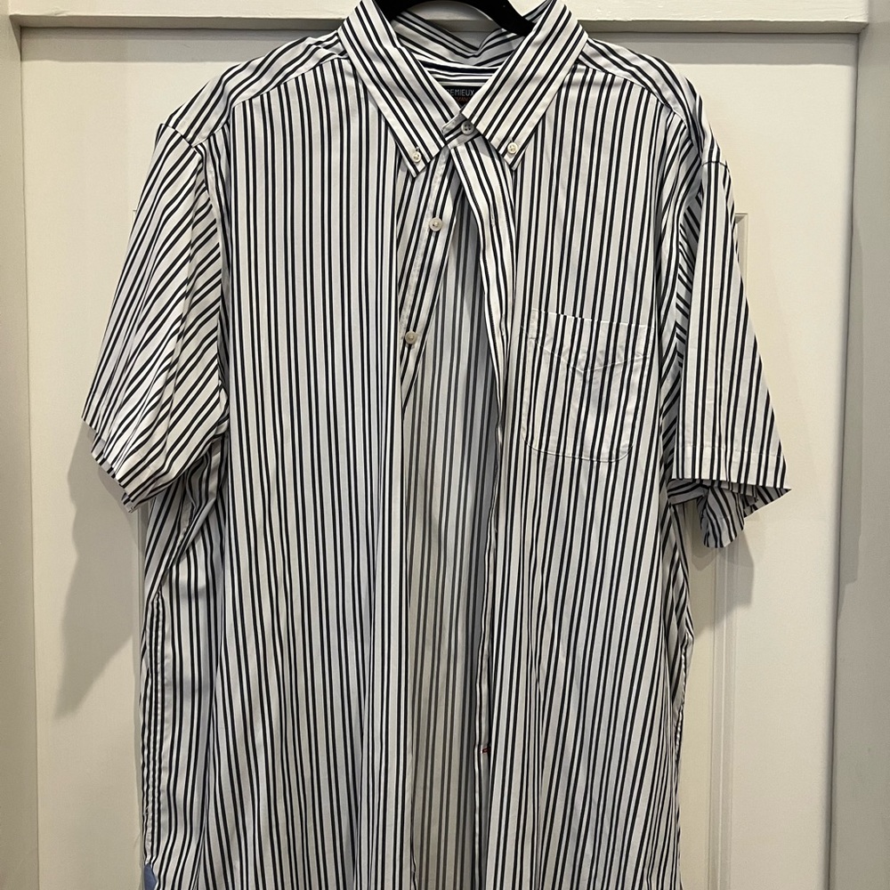 Mens XXL Cremieux Short-Sleeve Buttoned Shirt